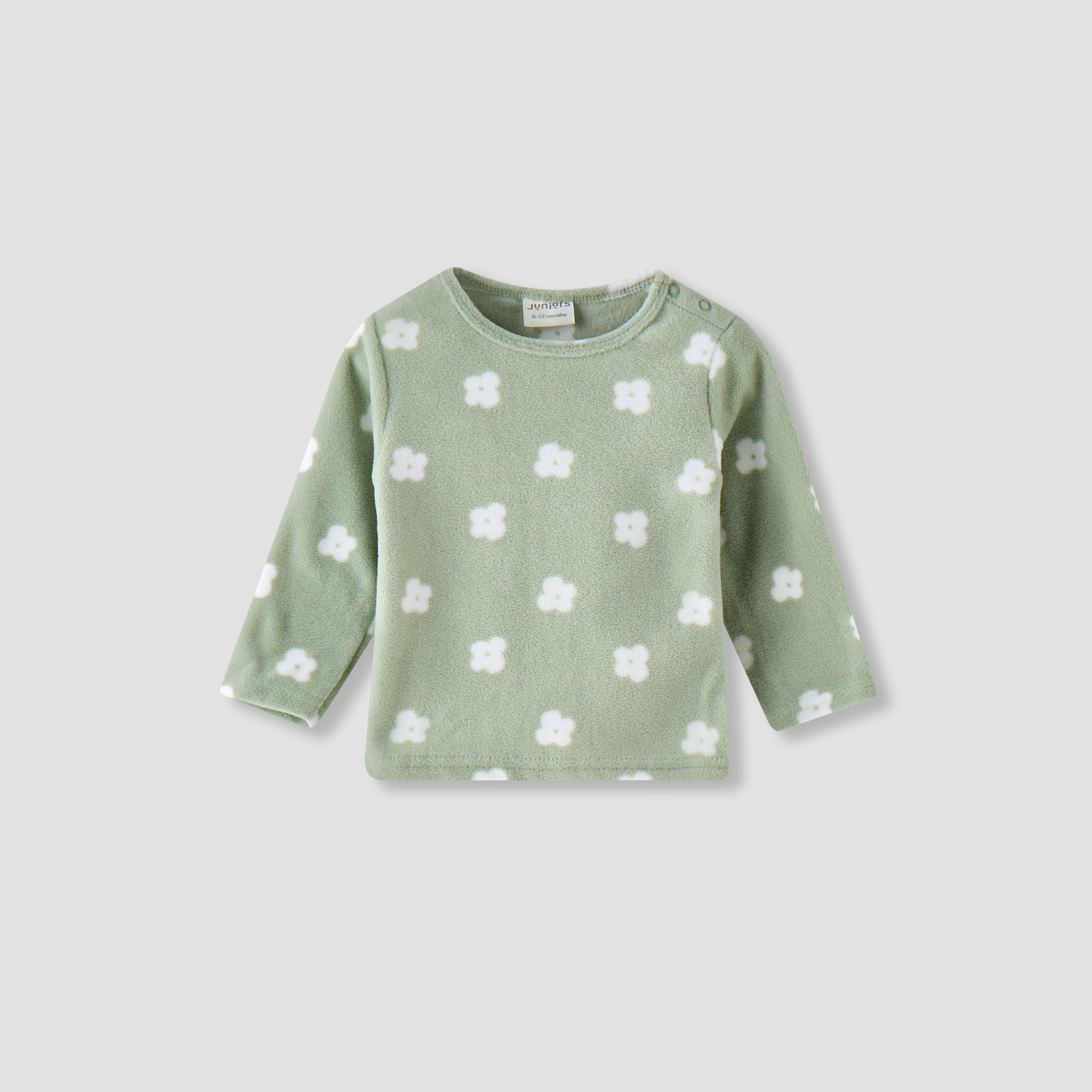 Juniors All-Over Floral Print Long Sleeves T-shirt and Elasticated Pyjama Set-baby-girls-clothing-nightwear-pyjamasets-image-2