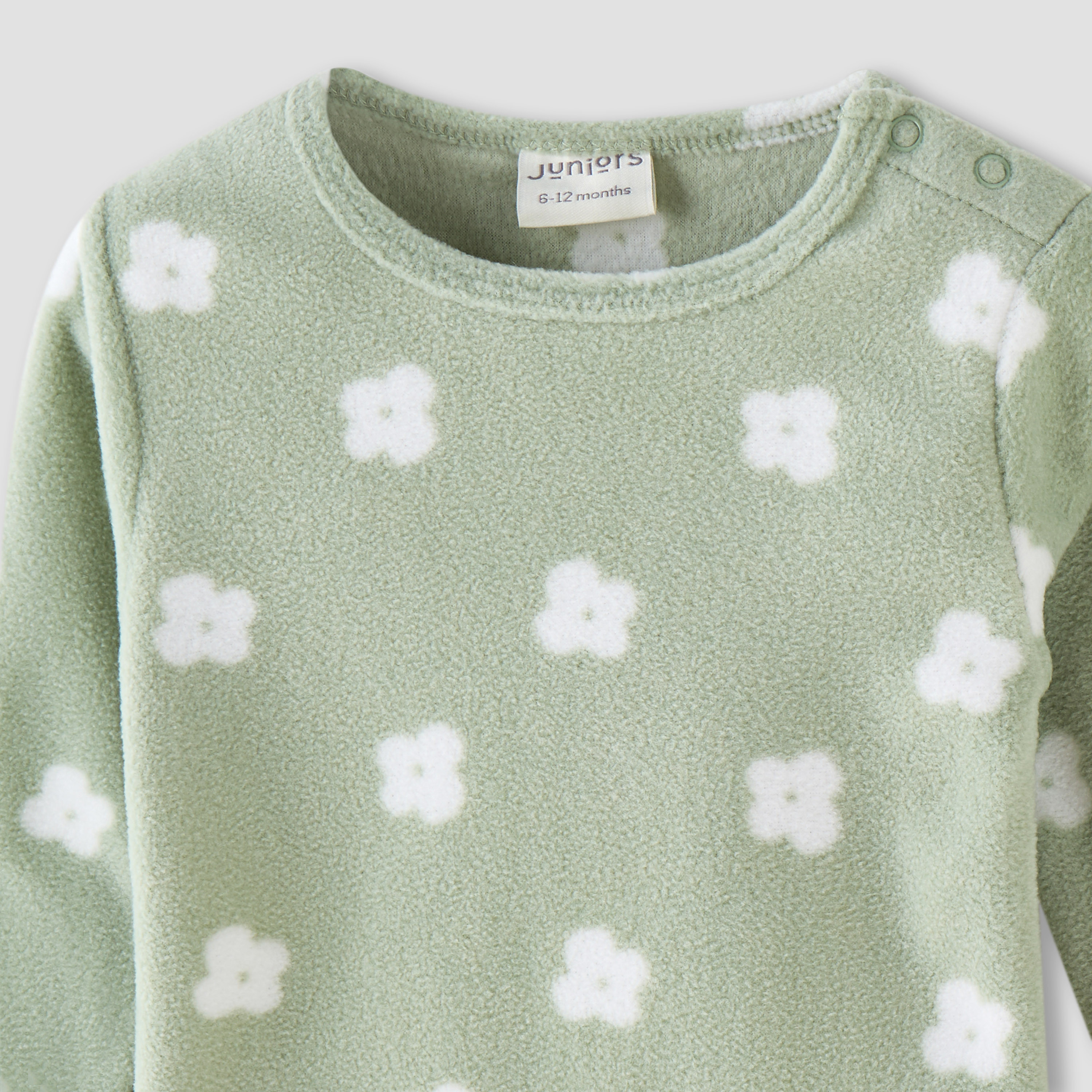 Juniors All-Over Floral Print Long Sleeves T-shirt and Elasticated Pyjama Set-baby-girls-clothing-nightwear-pyjamasets-image-4