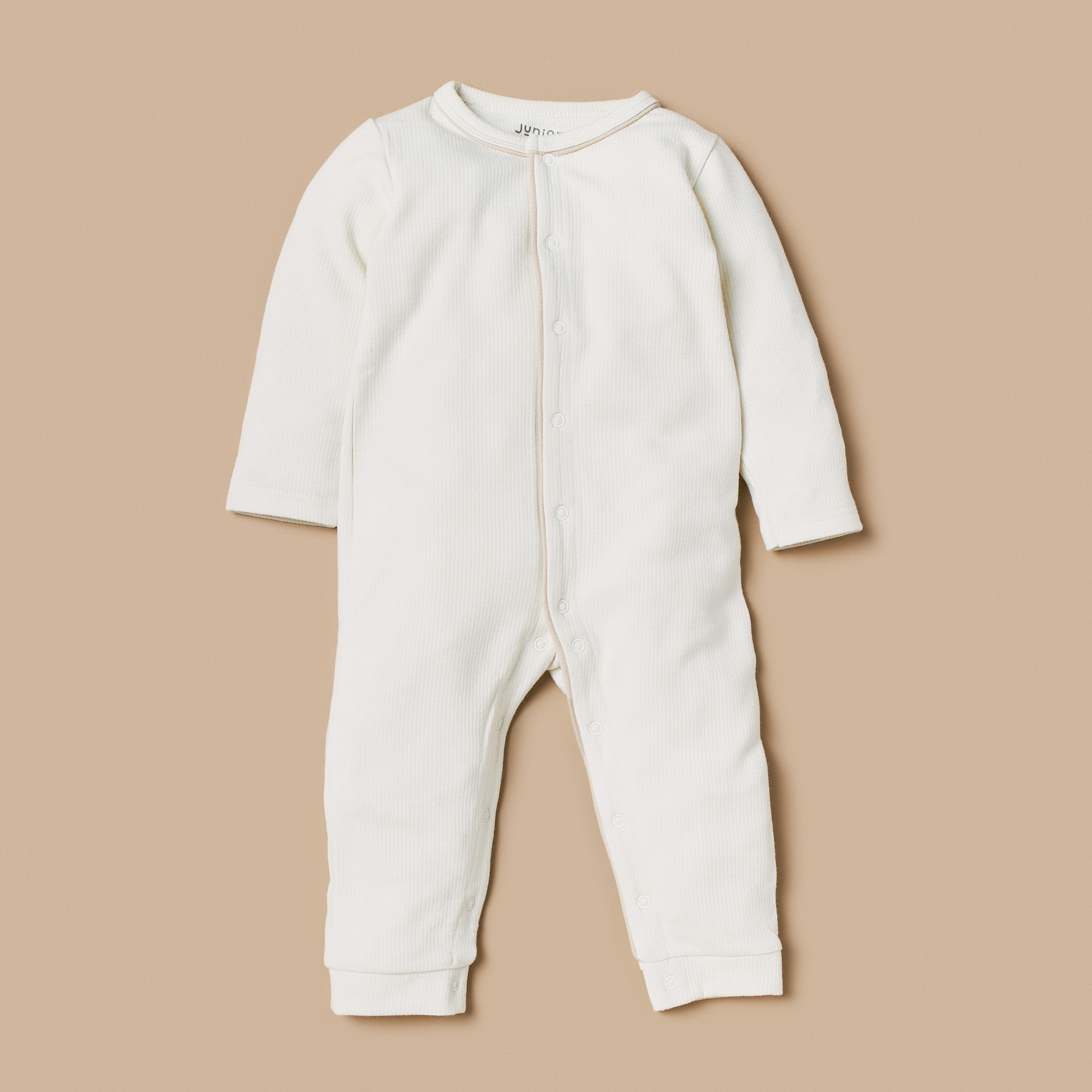 Juniors Textured Sleepsuit with Long Sleeves-baby-boys-clothing-winterwear-sleepsuits-image-1