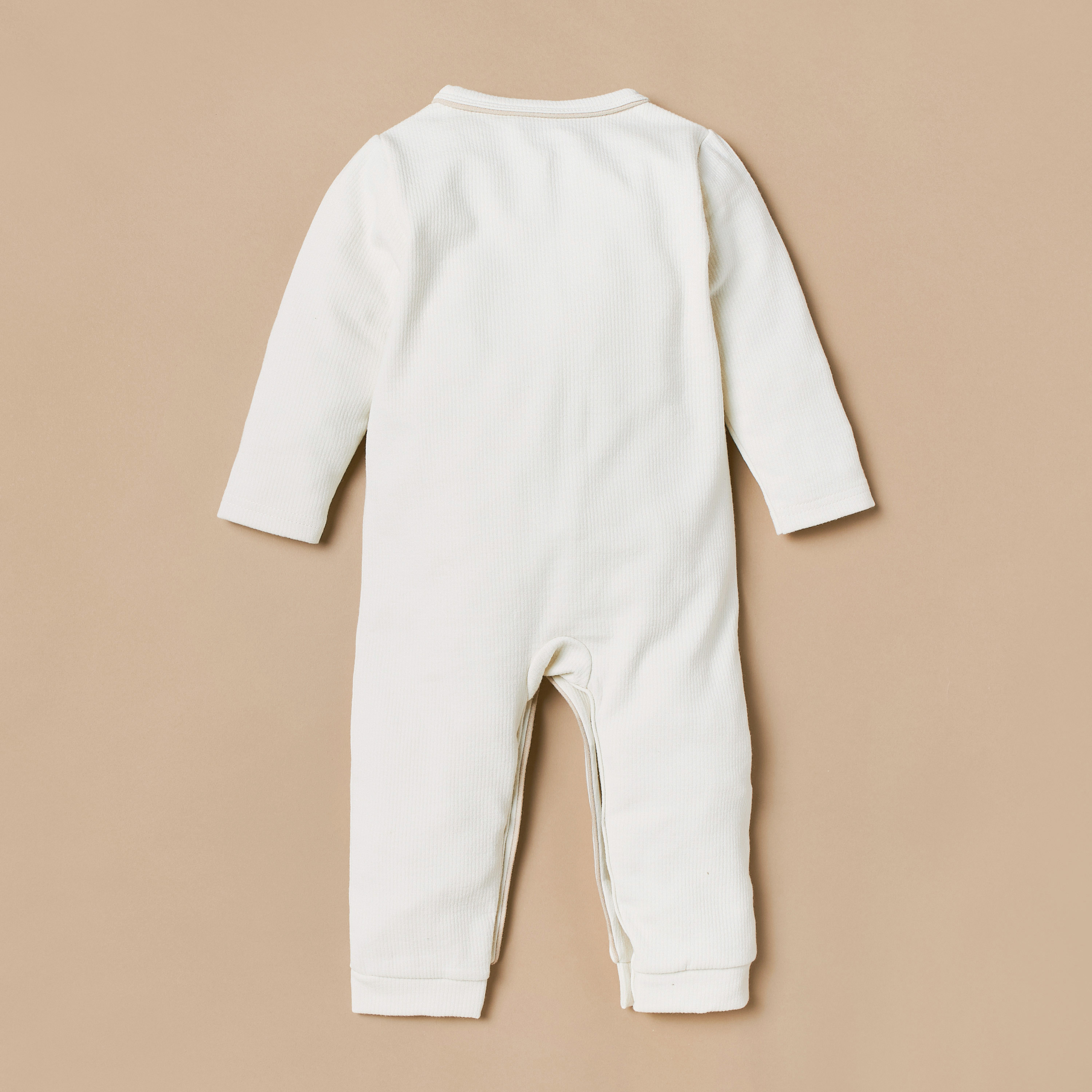 Juniors Textured Sleepsuit with Long Sleeves-baby-boys-clothing-winterwear-sleepsuits-image-3