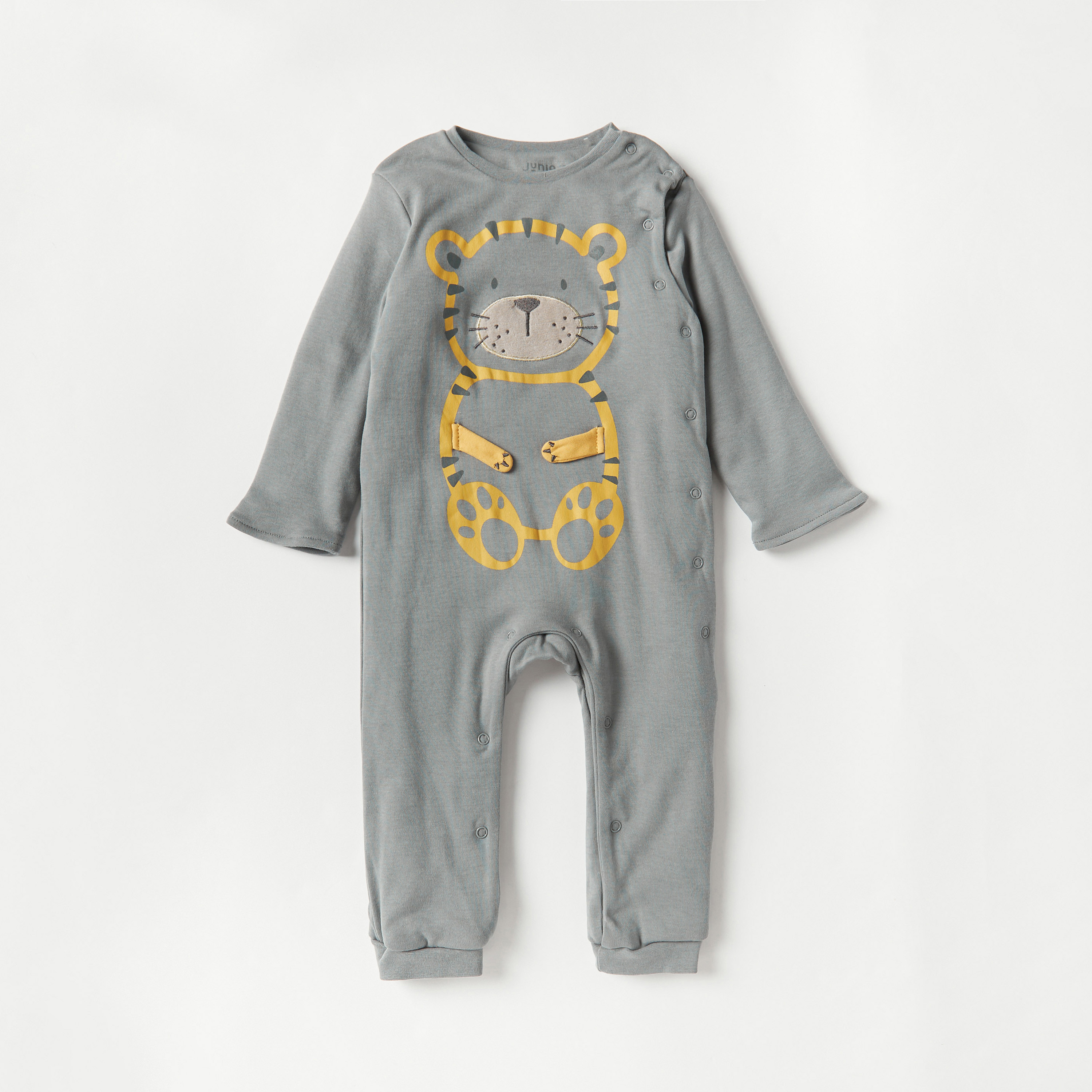 بدلة نوم بطبعات وأزرار إغلاق من جونيورز-baby-girls-clothing-nightwear-sleepsuits-image-1