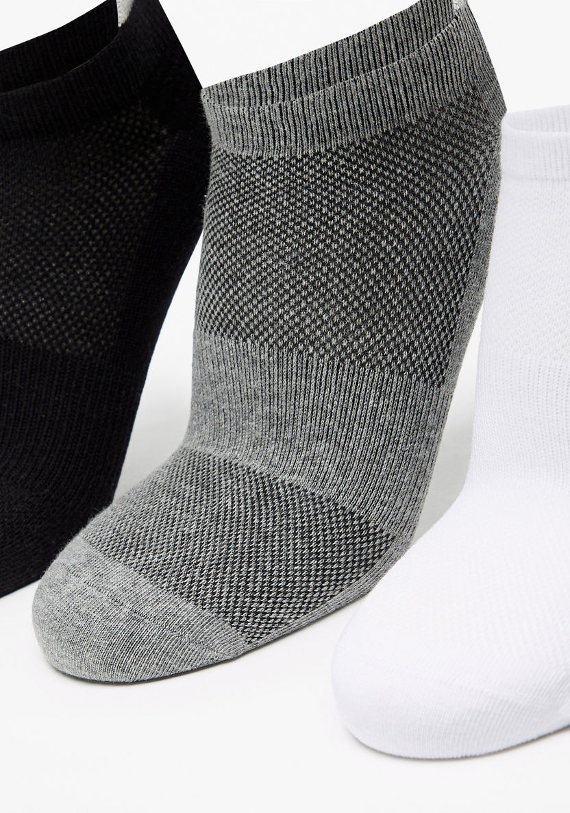 Dash Textured Ankle Length Sports Socks - Set of 5-Men%27s Socks-image-1