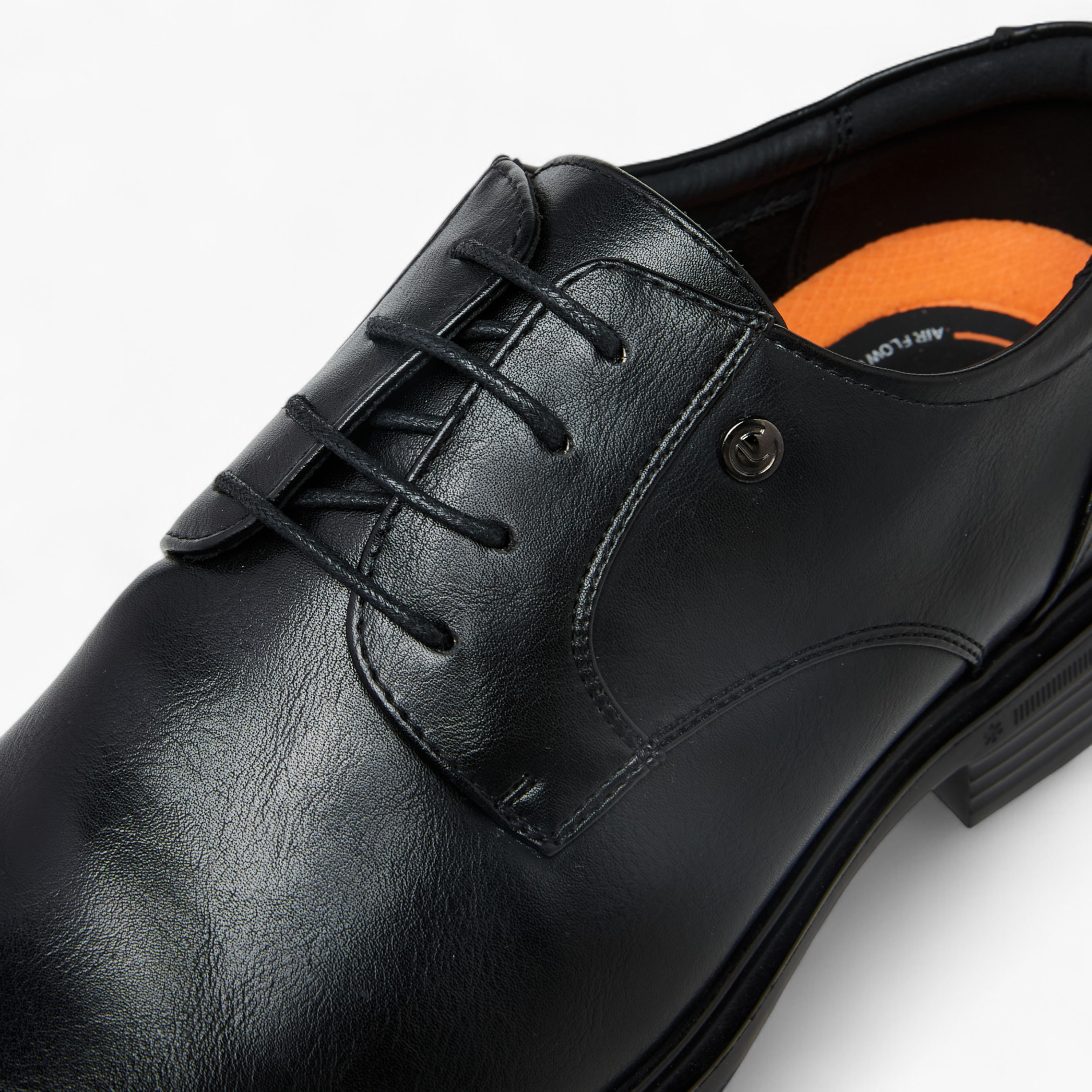 Le Confort Solid Lace-Up Derby Shoes-men-shoes-formalshoes-image-4