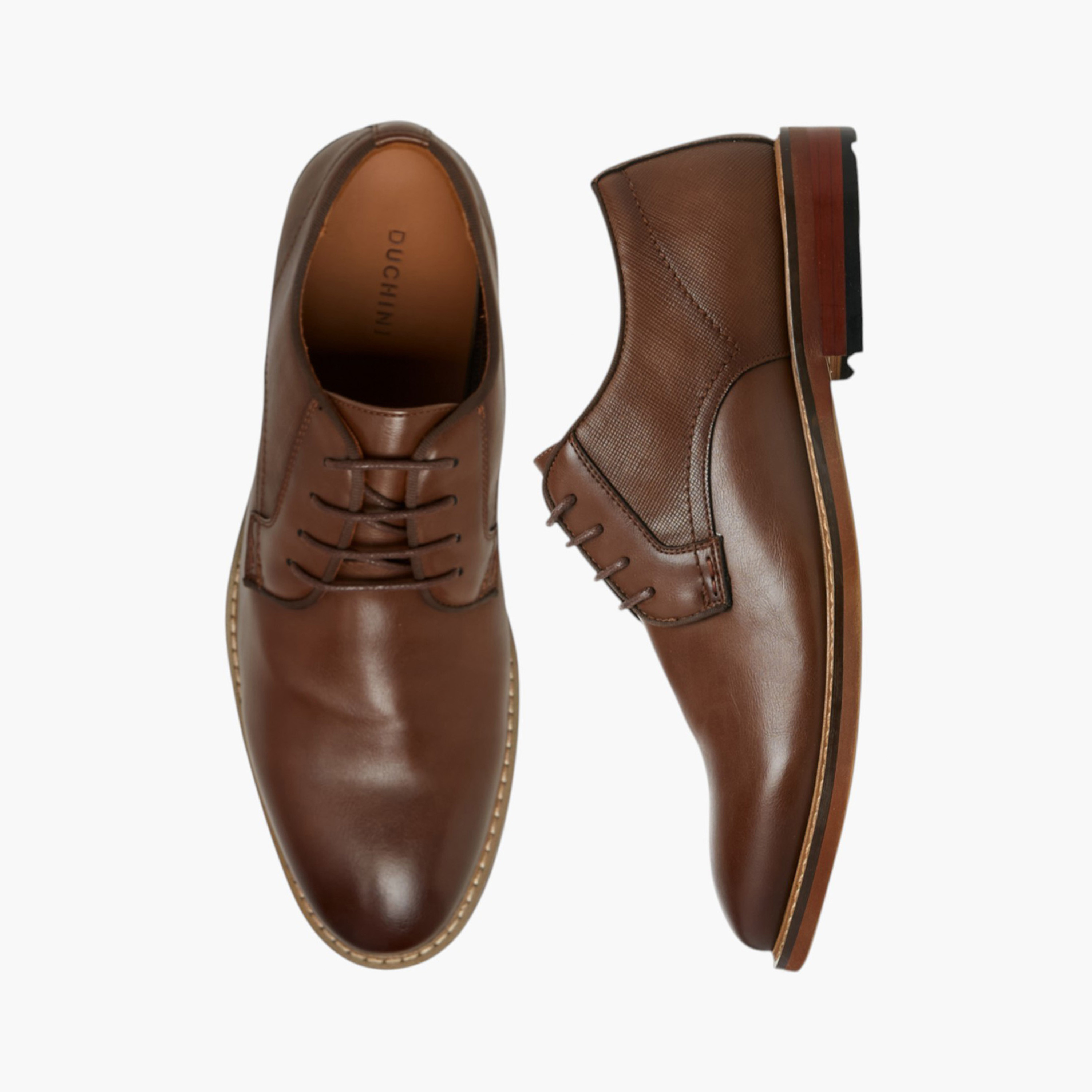 Duchini Men's Solid Lace-Up Derby Shoes-men-shoes-formalshoes-image-1