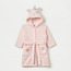 Juniors Unicorn Hooded Bathrobe with Belt and Pockets-baby-bathandcare-towels-image-1