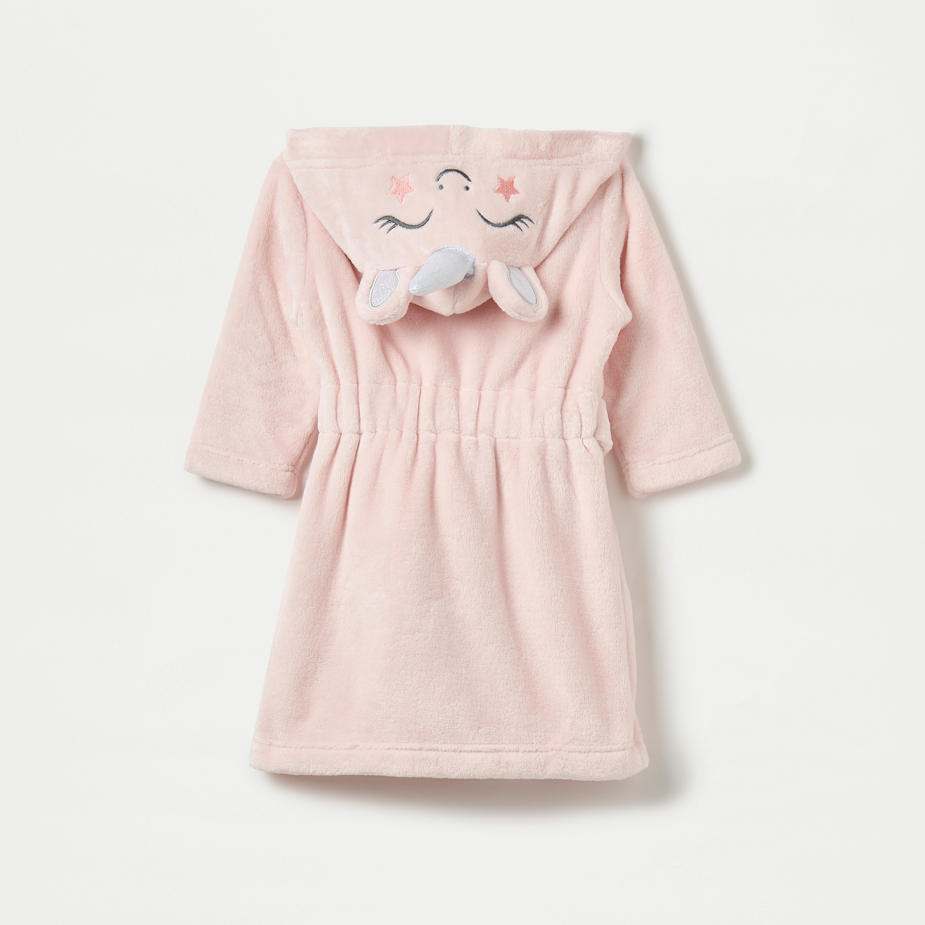 Juniors Unicorn Hooded Bathrobe with Belt and Pockets-baby-bathandcare-towels-image-3