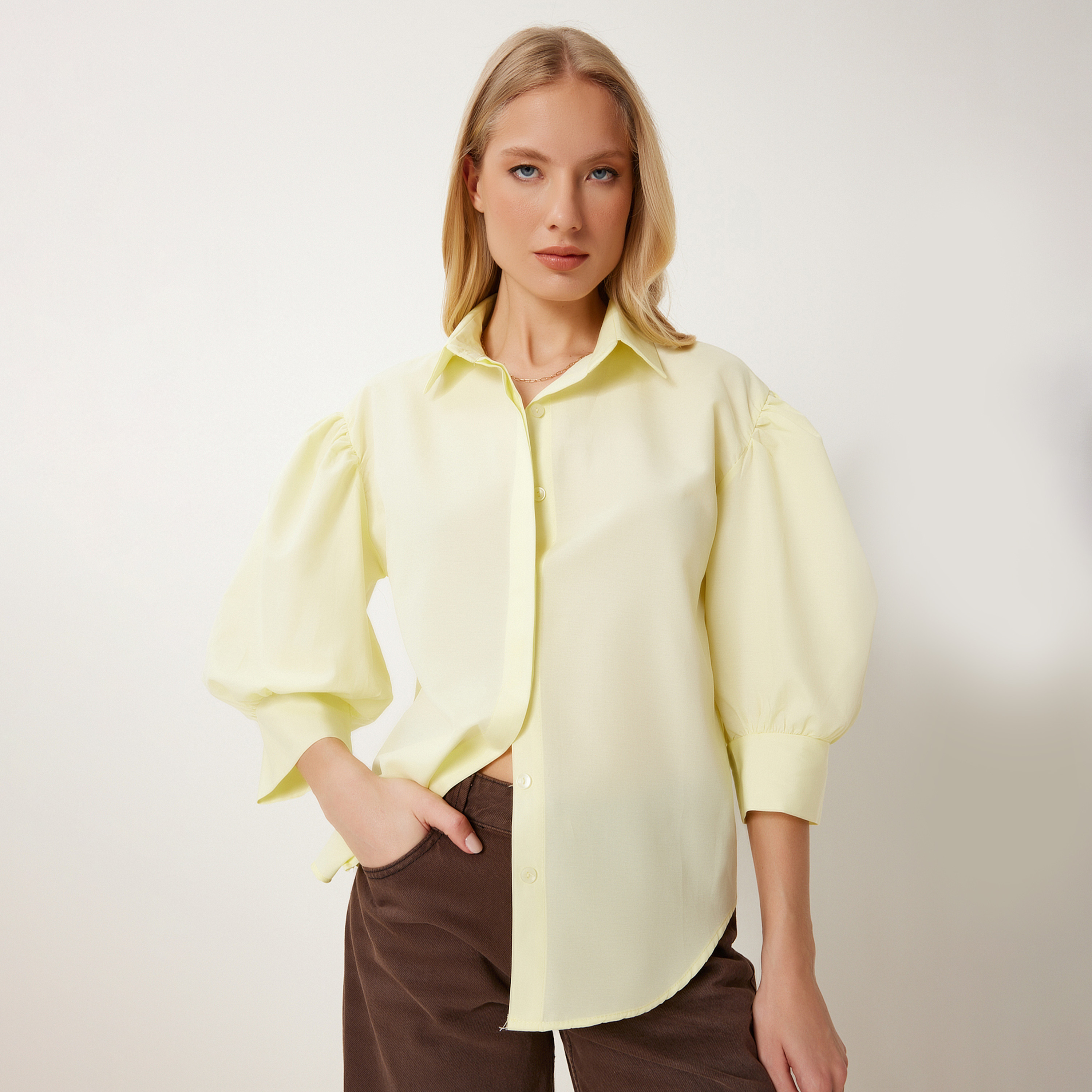 Happiness Istanbul Collared Women's Shirt-women-clothing-shirtsandblouses-shirts-image-1