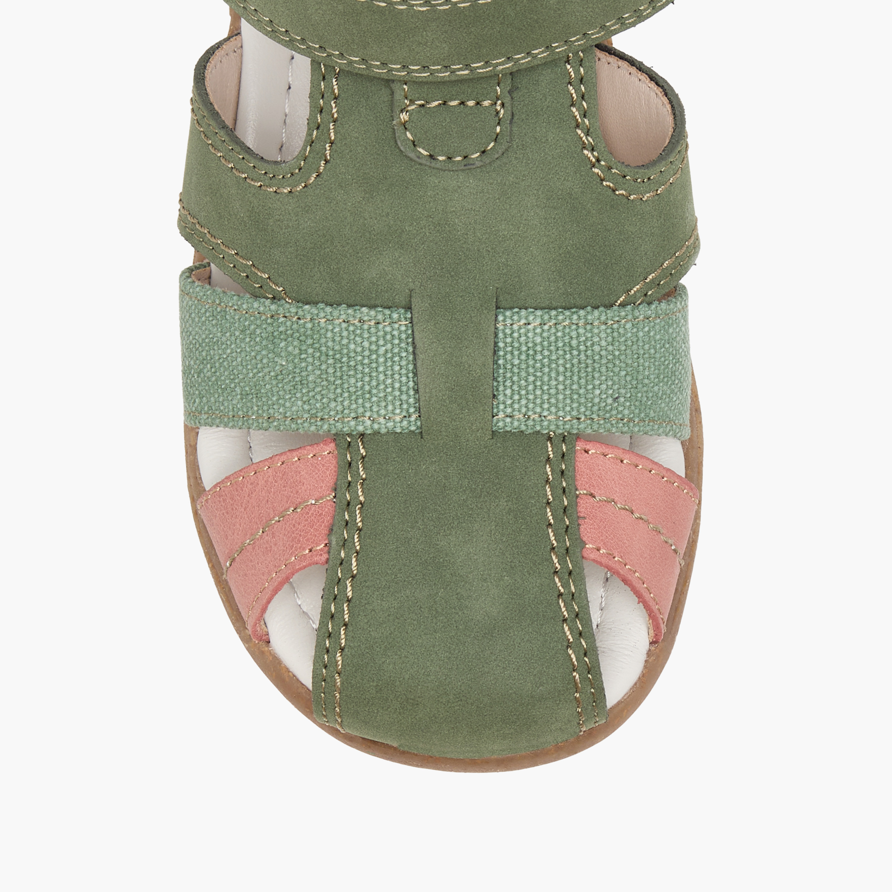 Juniors Panelled Sandals with Hook and Loop Closure-boys-shoes-sandals-image-3