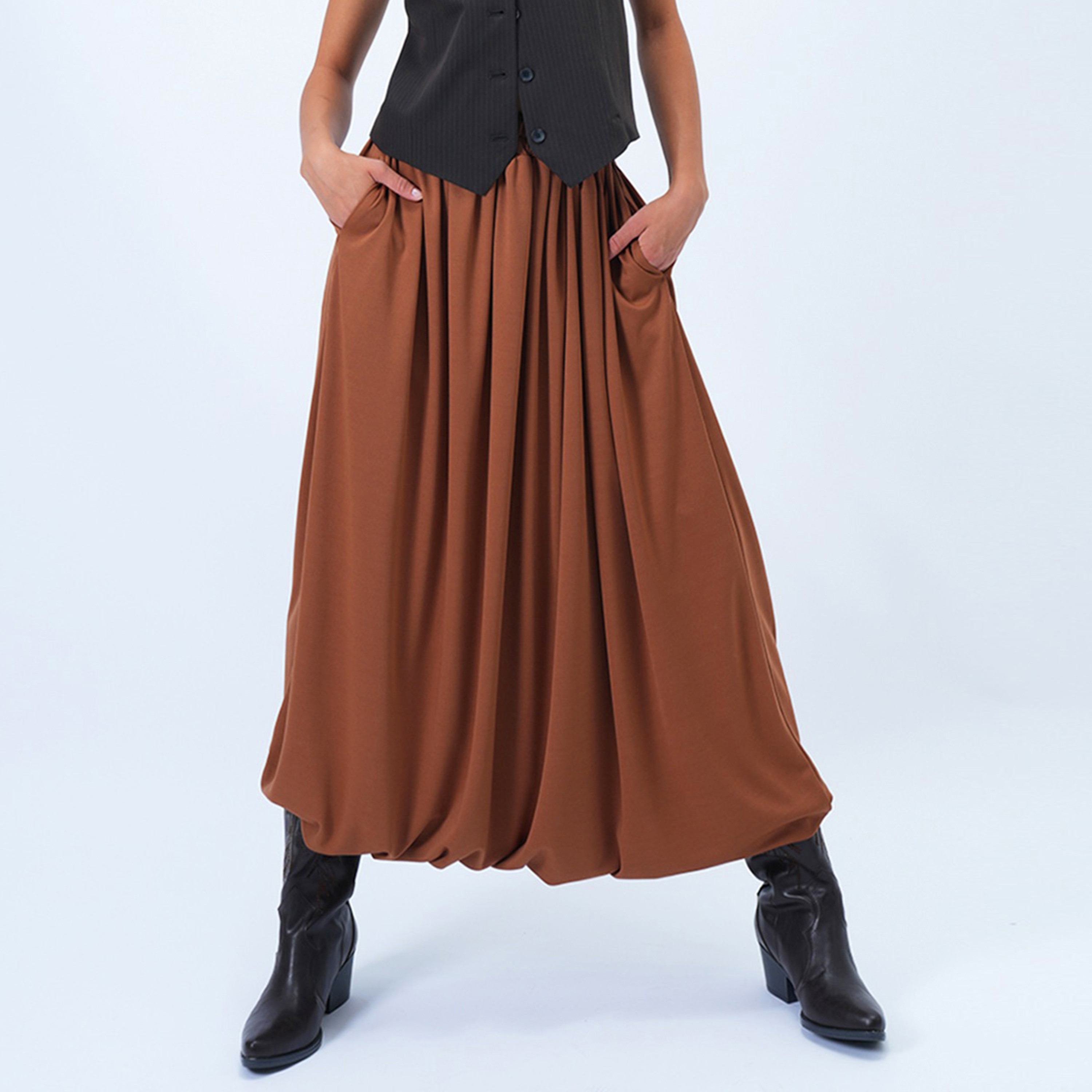 تريند ألاجاتي ستايل تنورة ميدي نسائية منفوخة ومتسعة-women-clothing-bottoms-skirts-image-8