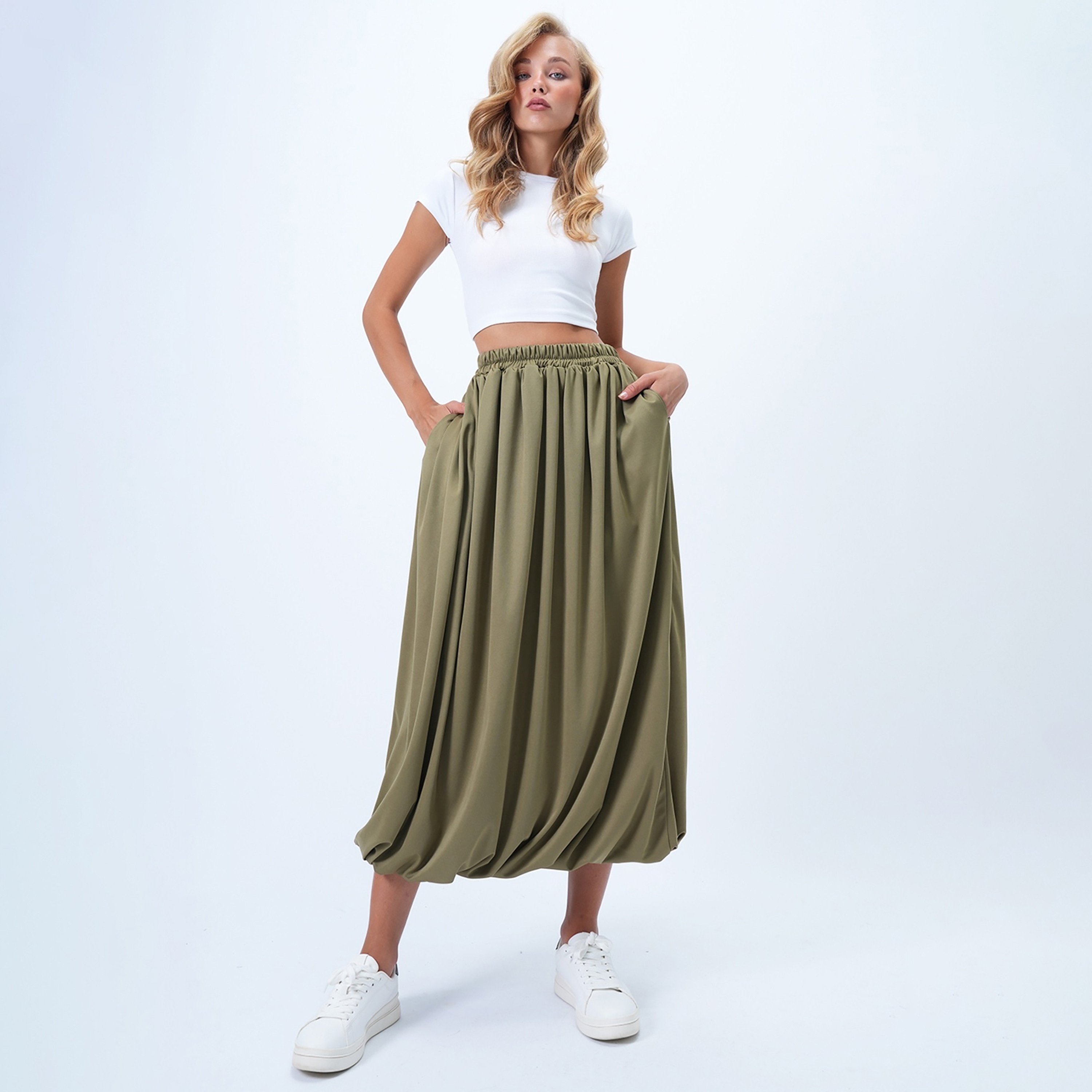 تريند ألاجاتي ستايل تنورة ميدي نسائية منفوخة ومتسعة-women-clothing-bottoms-skirts-image-2