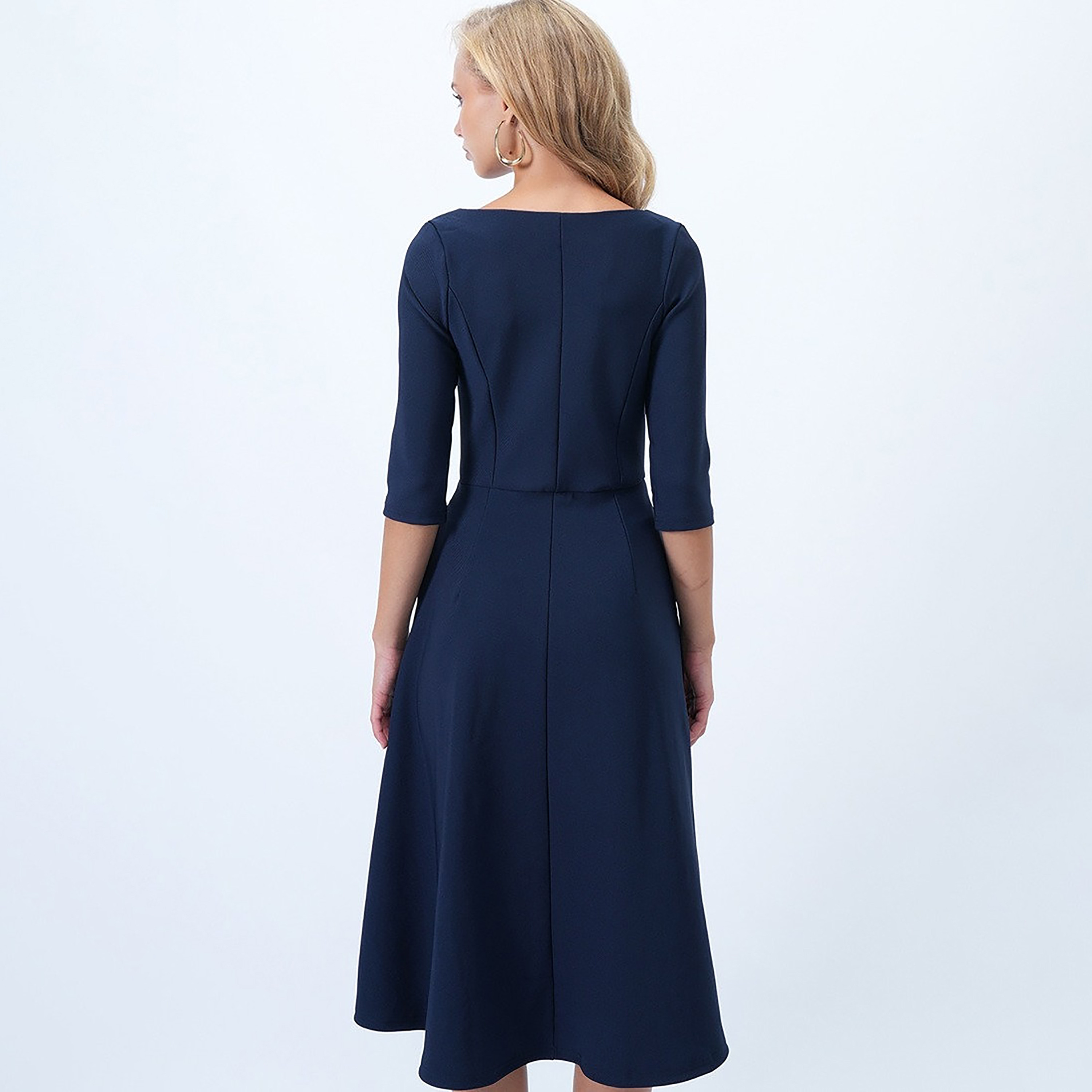 Trend Alacati Stili Fit & Flared Women's Midi Dress-women-clothing-dresses-image-8