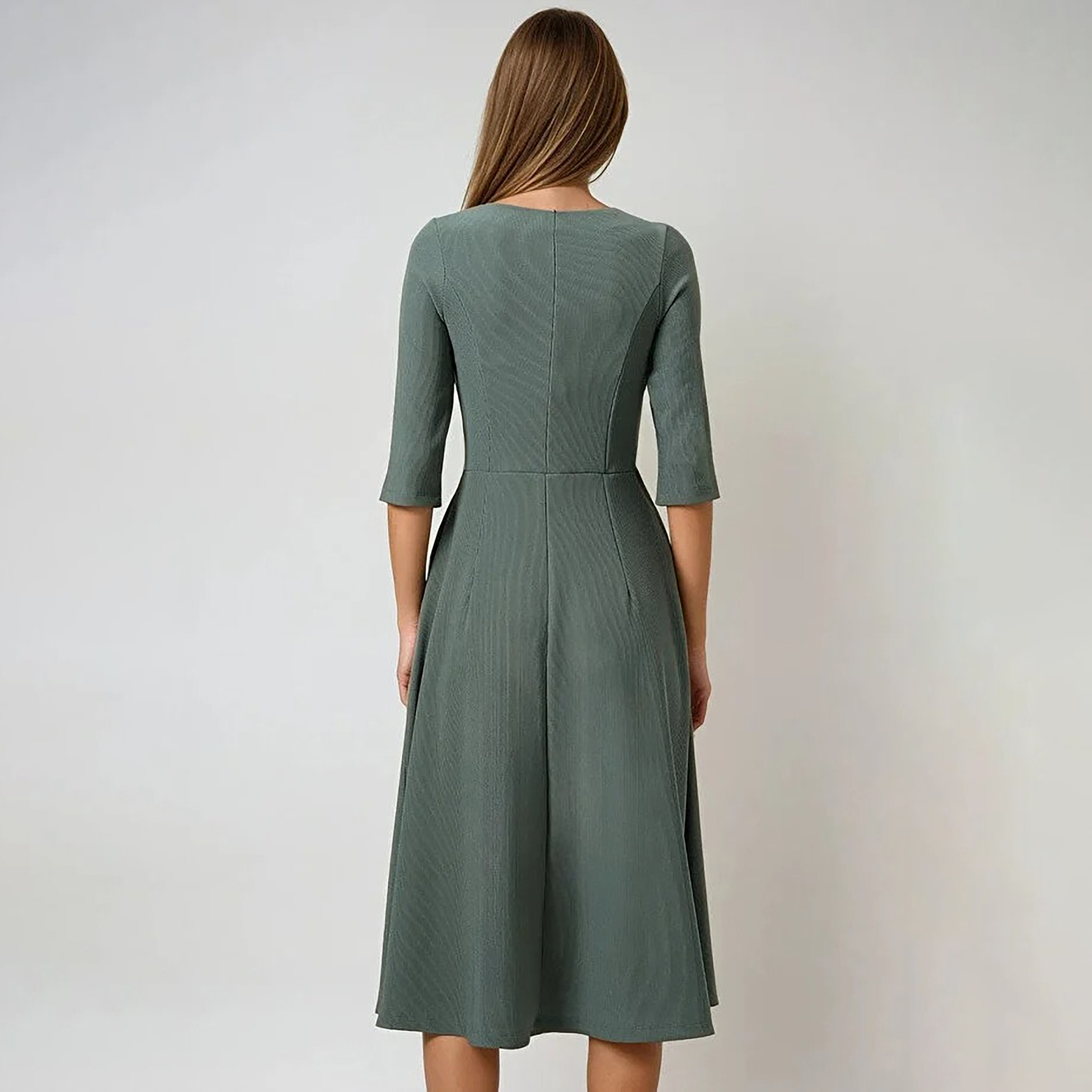 Trend Alacati Stili Fit & Flared Women's Midi Dress-women-clothing-dresses-image-4