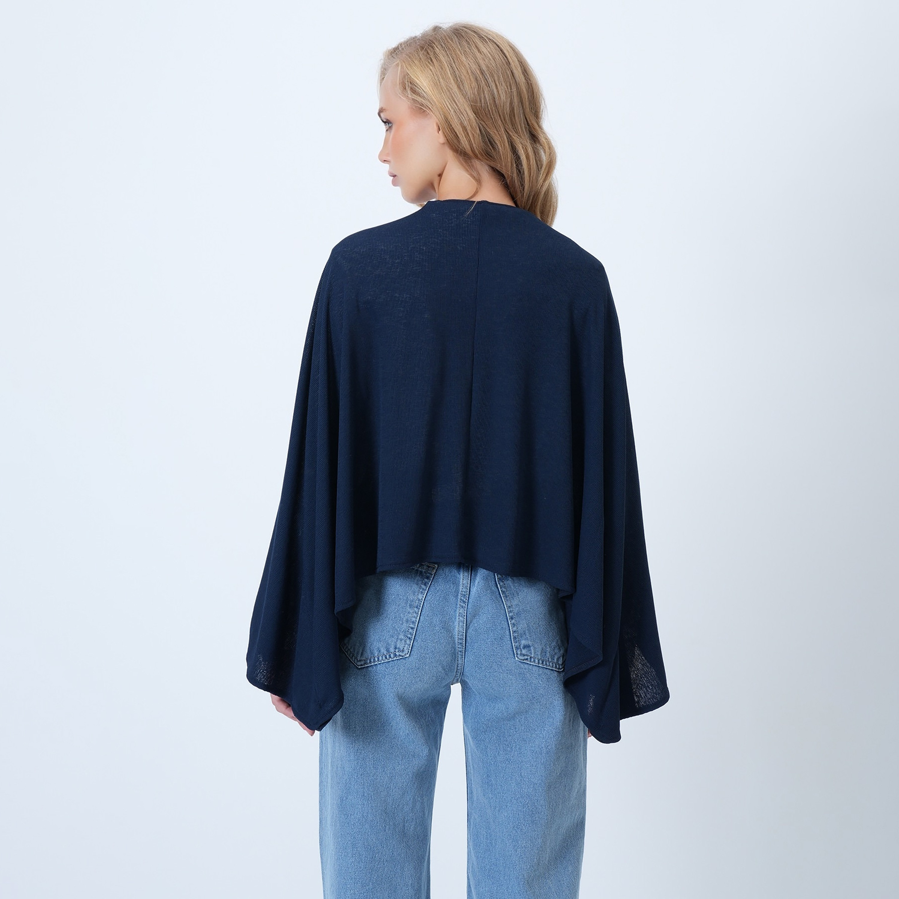 تريند ألاجاتي ستايل توب نسائي أزرق بأضلاع وأكمام خفاشية بستايل كاب-women-clothing-shirtsandblouses-blouses-image-3