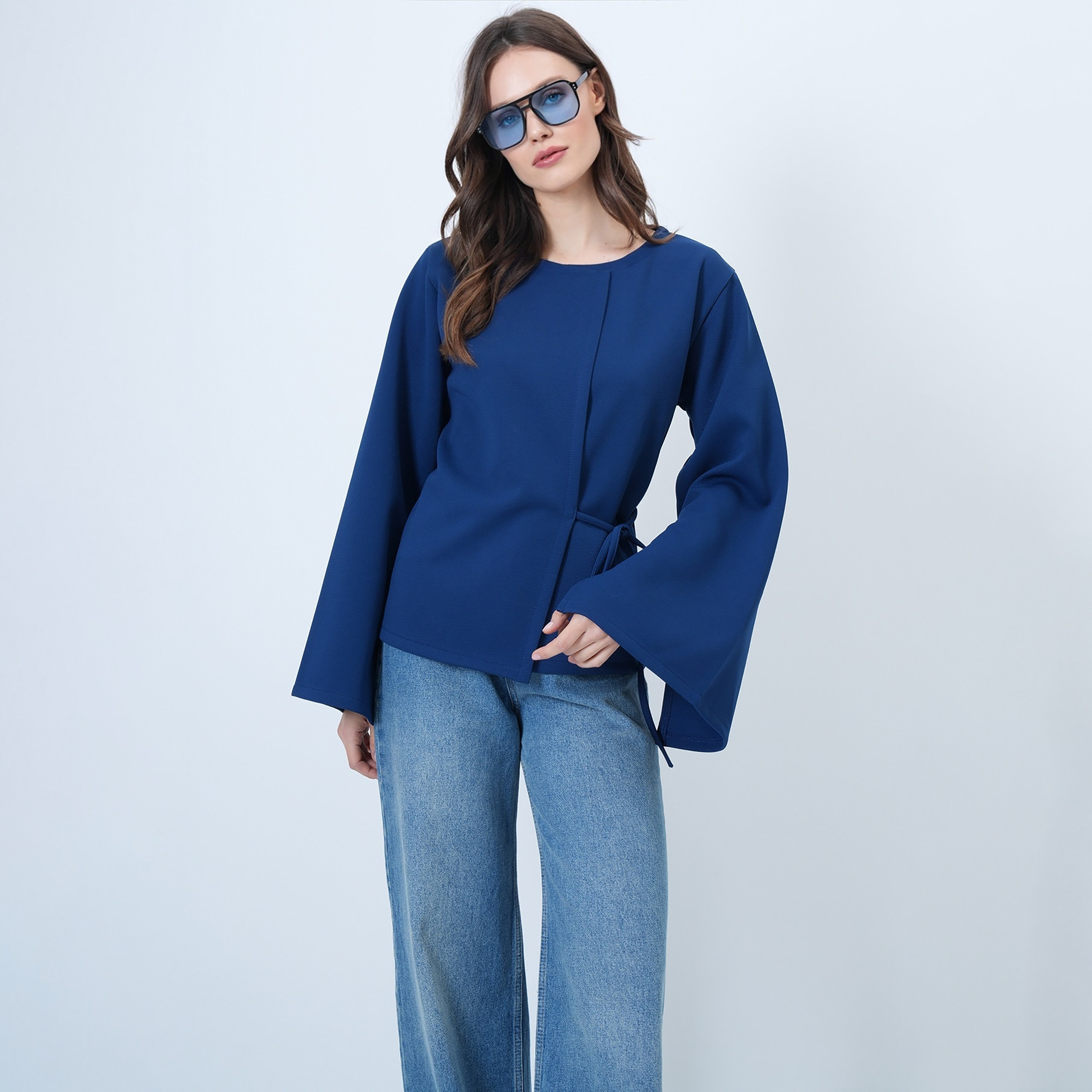 تريند ألاجاتي ستايل توب نسائي بنسيج محبّك وأكمام متسعة-women-clothing-shirtsandblouses-blouses-image-6