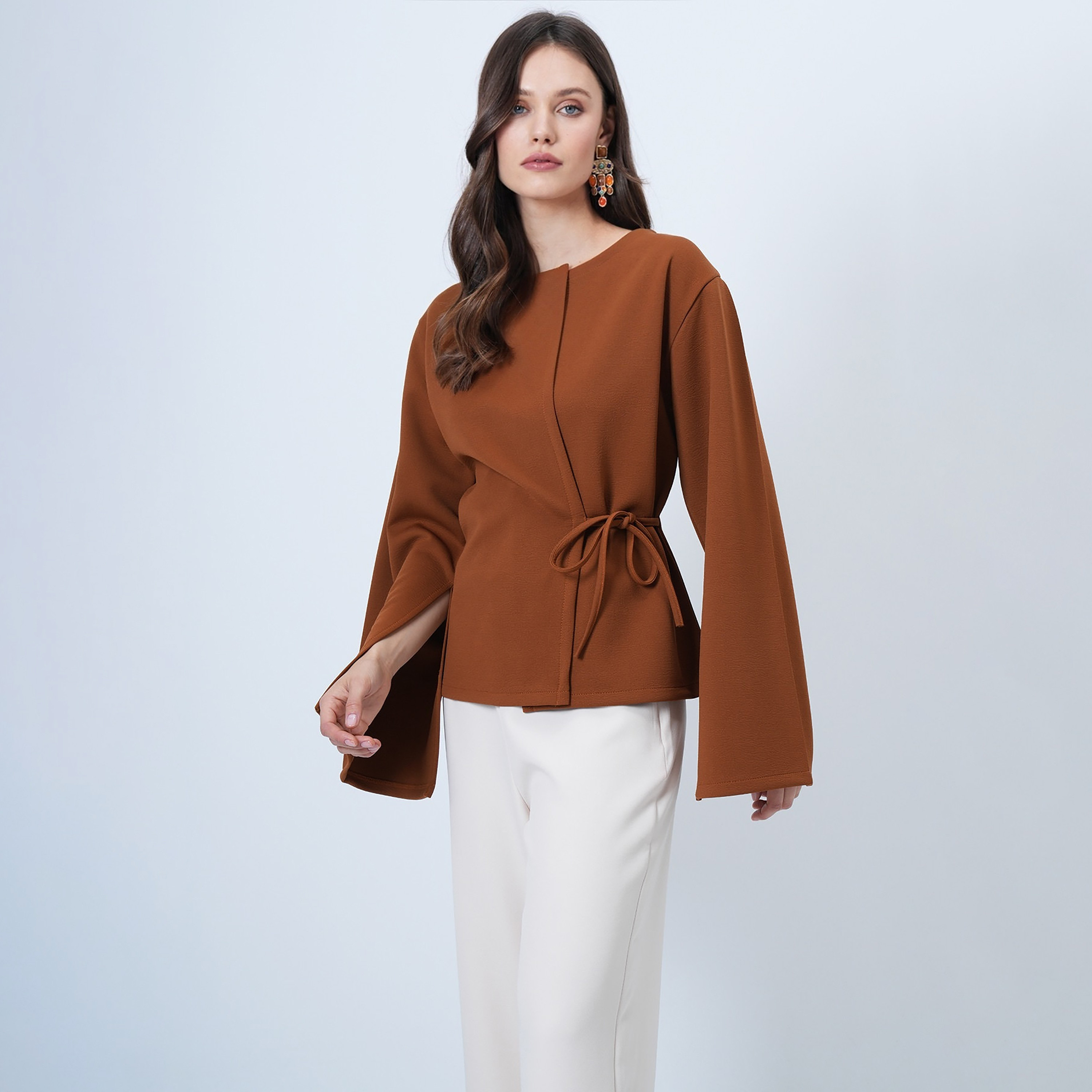 تريند ألاجاتي ستايل توب نسائي بنسيج محبّك وأكمام متسعة-women-clothing-shirtsandblouses-blouses-image-3