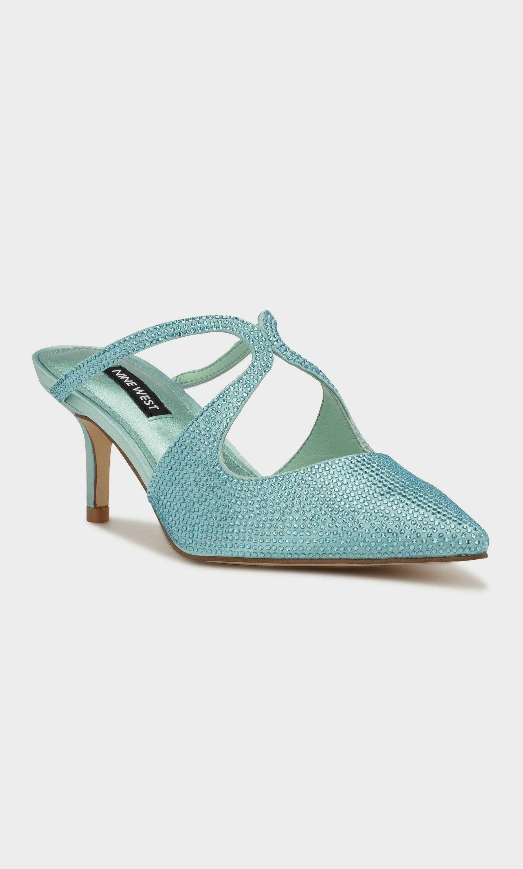 حذاء مضخات للنساء بكعب هريرة مزخرفة وبمقدمة مدببة من ناين ويست  wnAROSEH5-women-shoes-heels-image-1