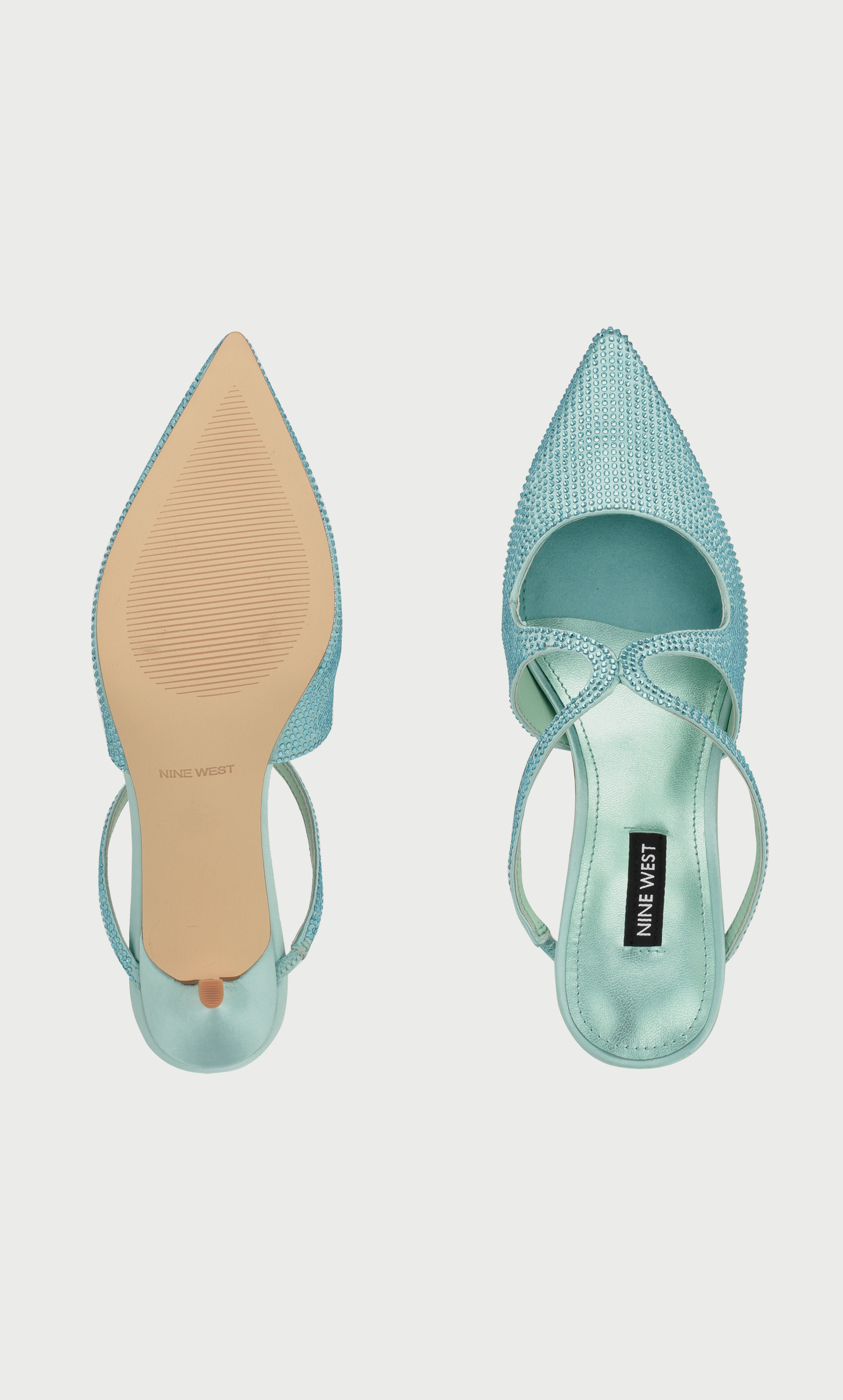حذاء مضخات للنساء بكعب هريرة مزخرفة وبمقدمة مدببة من ناين ويست  wnAROSEH5-women-shoes-heels-image-5